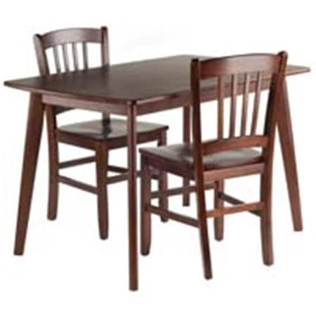 Juki Furniture Shaye Dining Table Set with Slat Back Chairs - 3 Piece JU3268815